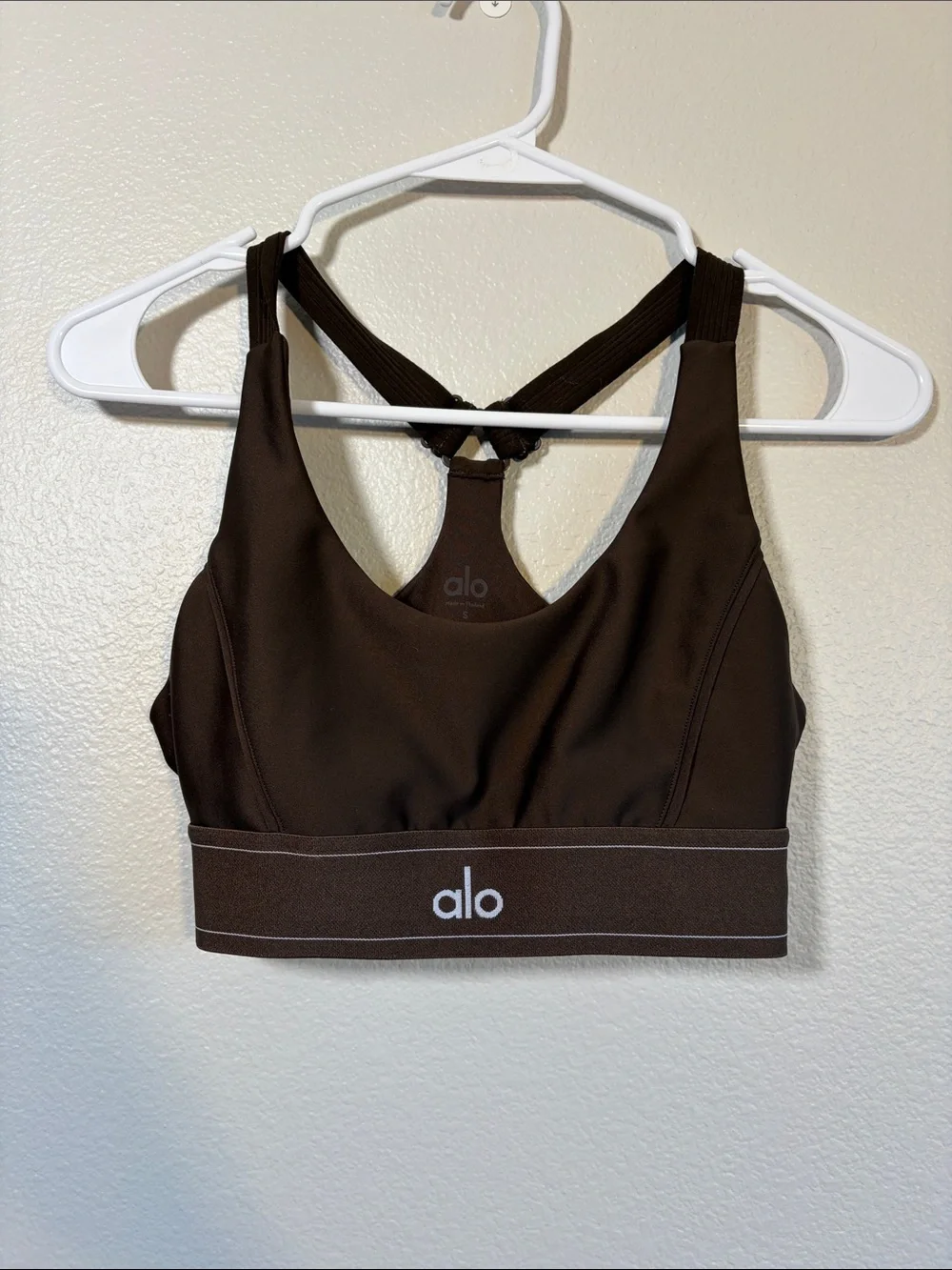ALO Yoga Suit Up Bra in Espresso - S
